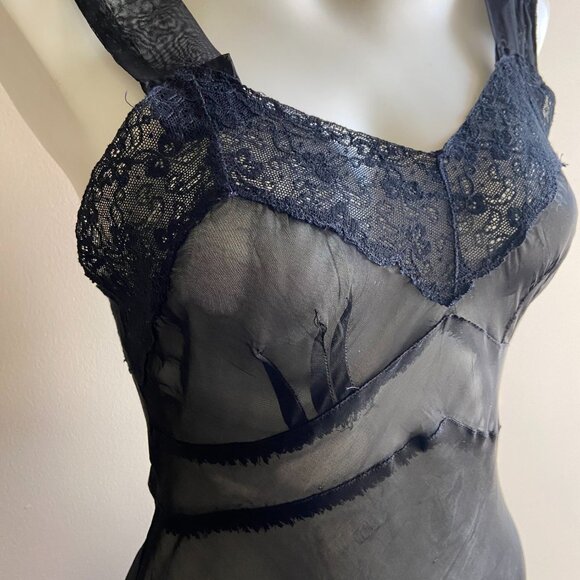 Vintage 1950s Sheer Lingerie Gown - Picture 8 of 14